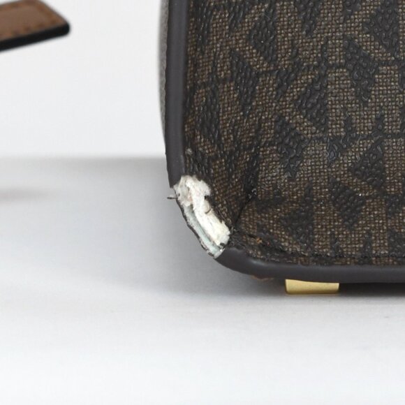 Michael Kors Scarlett Logo Extra Small East West Crossbody Bag - Brn/Acorn - Picture 10 of 11